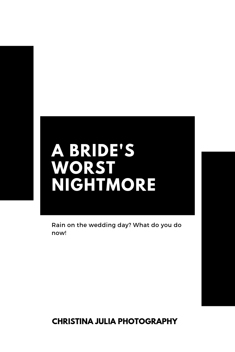 A Bride's worst nightmare : Rain on the Wedding Day! 